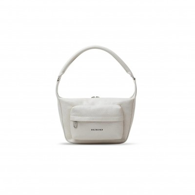 BALENCIAGA RAVER HANDBAG MEDIUM IN WHITE 7411272AACQ9914 (29*17.8*10.9cm)